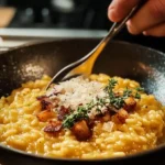 Pumpkin Risotto with Bacon and Parmesan