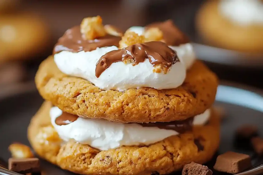 Pumpkin S'mores Cookies