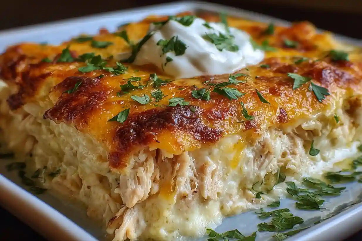 Sour Cream Chicken Enchilada Casserole: A Family Favorite