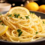 Spaghetti with Lemon Cream Sauce