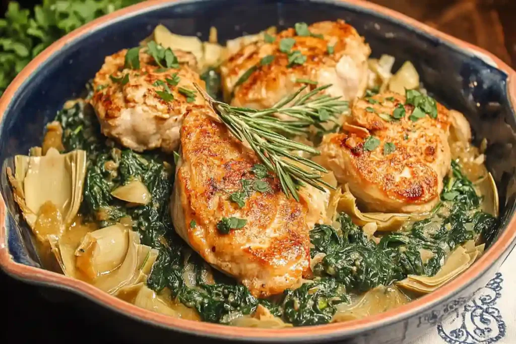 Spinach-Artichoke Chicken