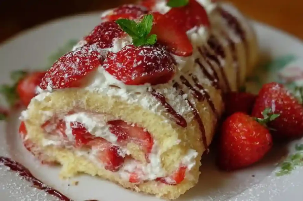 Strawberry Cake Roll