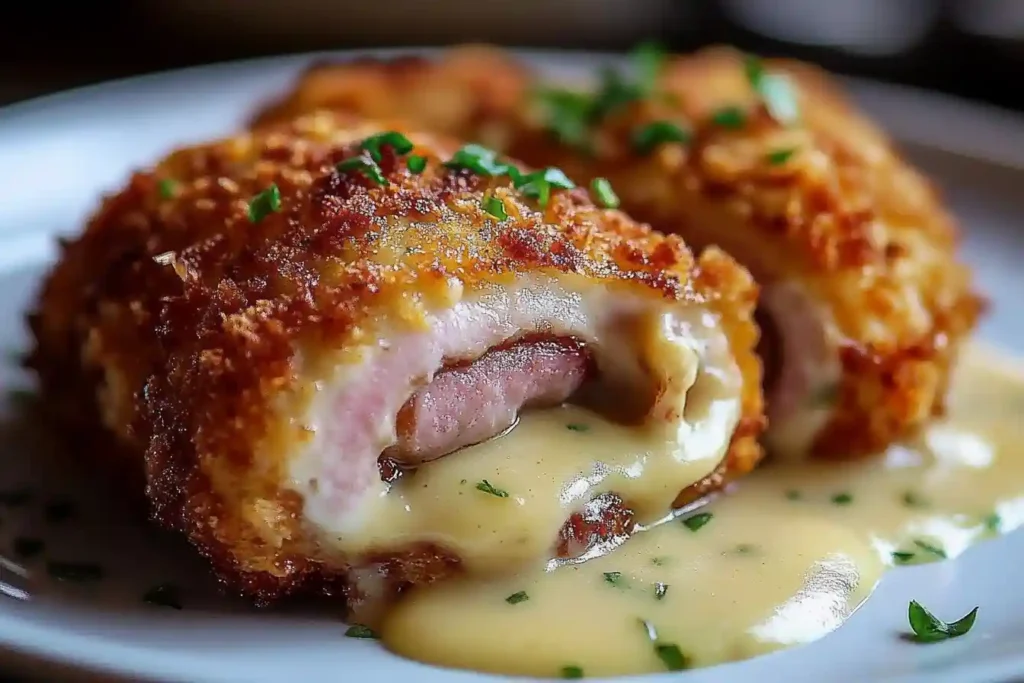 Crispy and Creamy Chicken Cordon Bleu