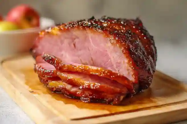 Apple Ginger Glazed Ham