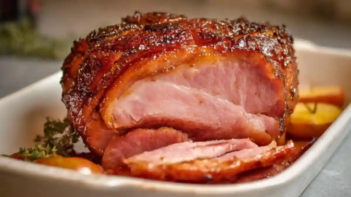 Apple Ginger Glazed Ham