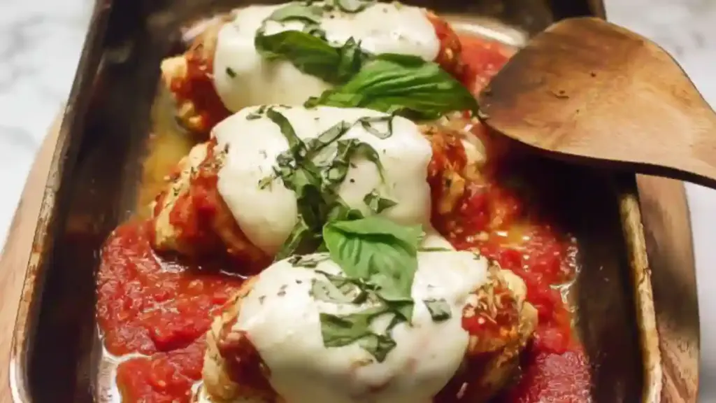 Baked Mozzarella Chicken Roll Ups