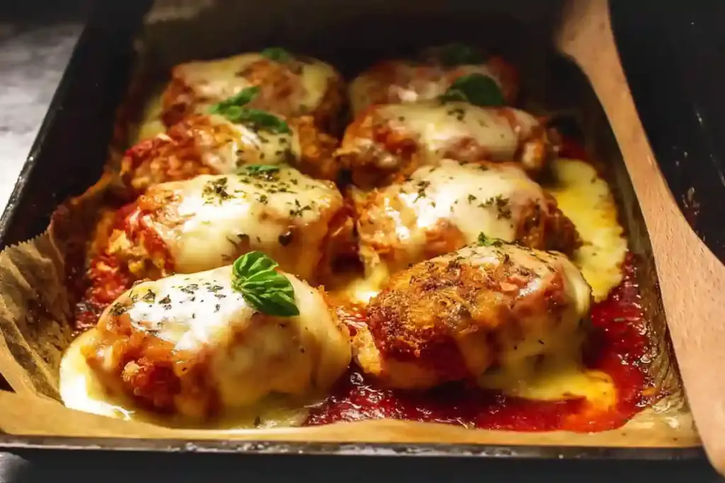 Baked Mozzarella Chicken Roll Ups