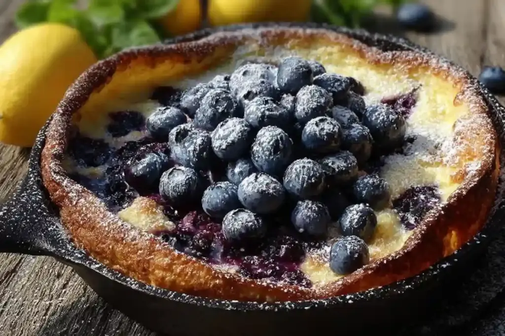 Blueberry Lemon Dutch Baby