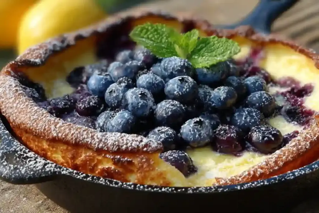 Blueberry Lemon Dutch Baby