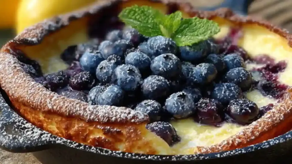 Blueberry Lemon Dutch Baby