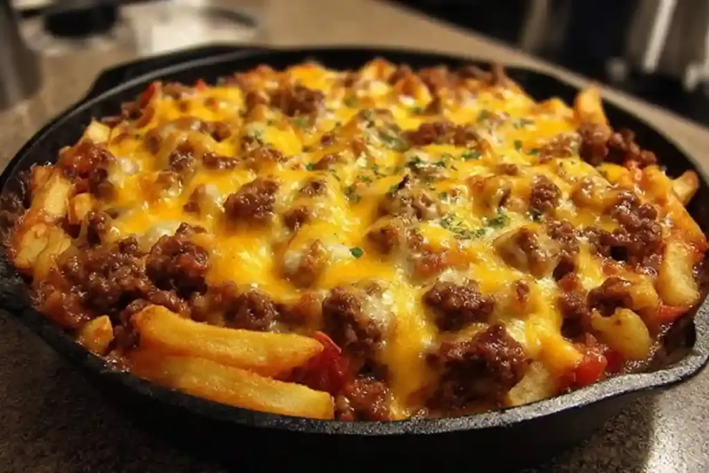 Cheeseburger French Fry Casserole