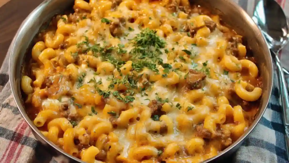 Cheesy Beef Macaroni Stew
