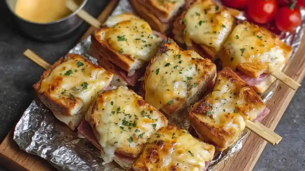 Cheesy Garlic Butter Sandwich Skewers