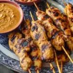 Easy Chicken Satays with Peanut Sauce