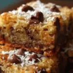 Coconut Toffee Chocolate Chip Cookie Bars