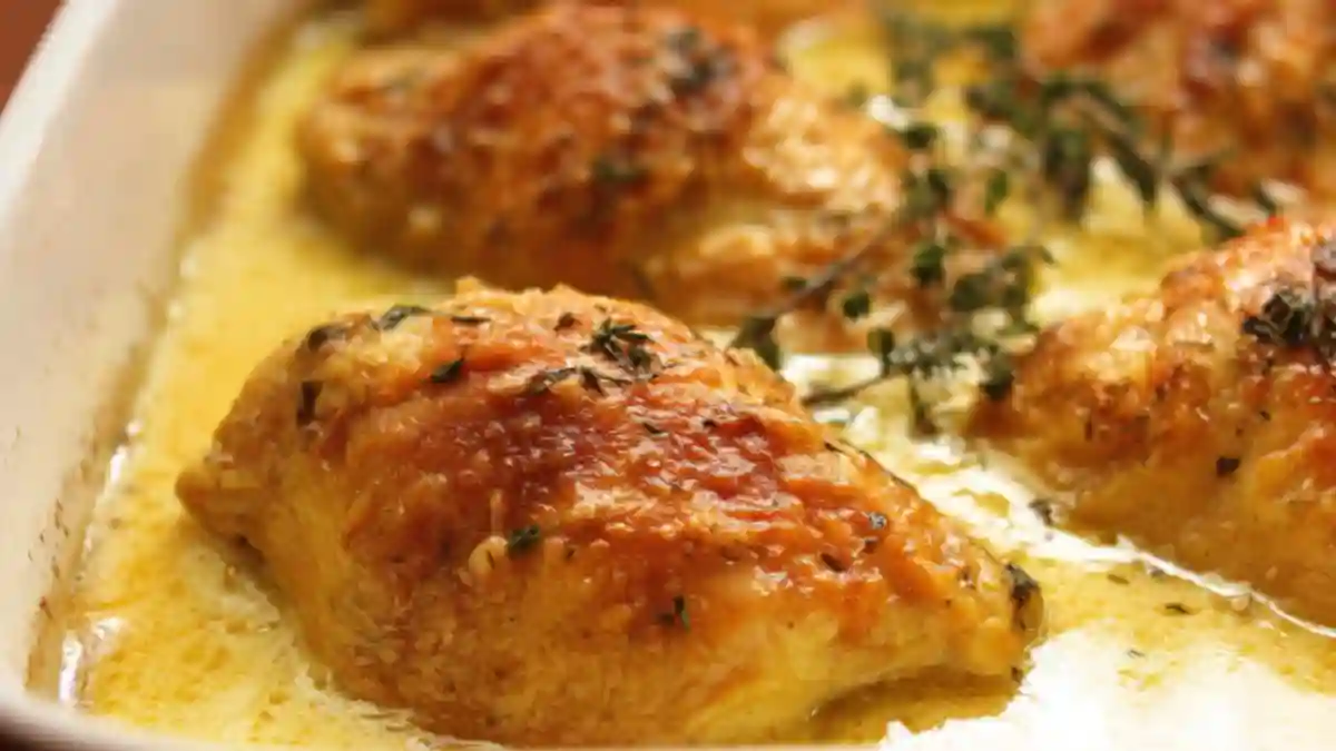 Creamy Butter Baked Chicken