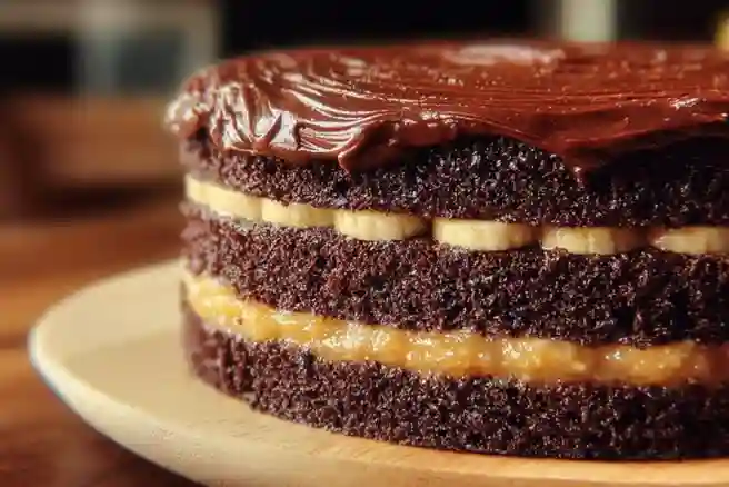 Double Chocolate Banana Layer Cake