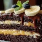 Double Chocolate Banana Layer Cake