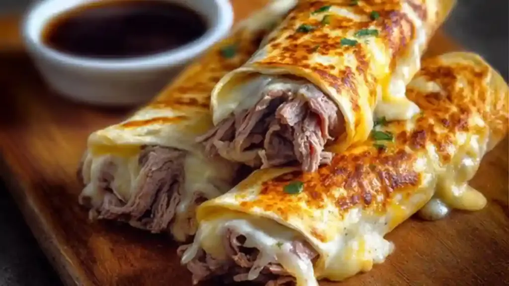French Dip Tortilla Roll Ups