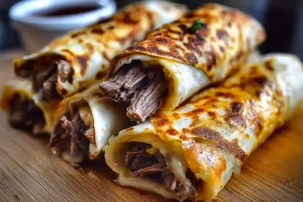 French Dip Tortilla Roll Ups