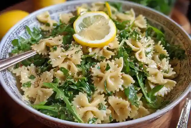 Lemon Arugula Pasta Salad