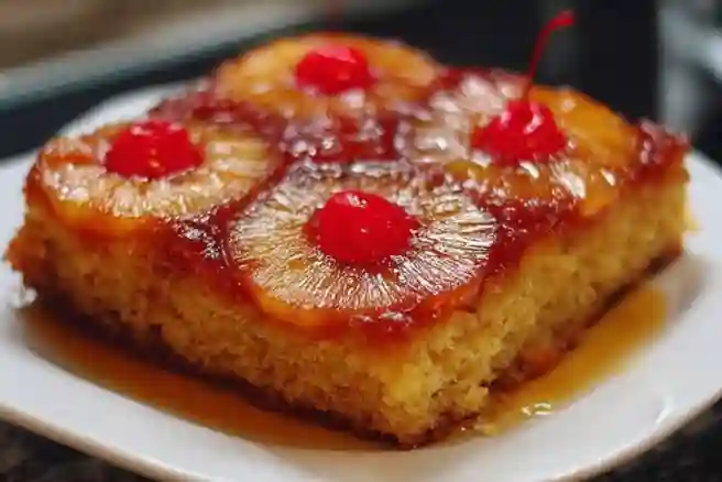 Best Pineapple Upside-Down Cake Bars