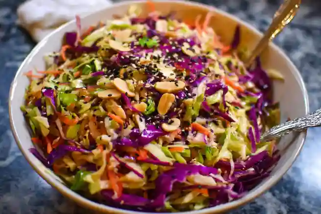 Asian Slaw with Sesame Ginger Dressing