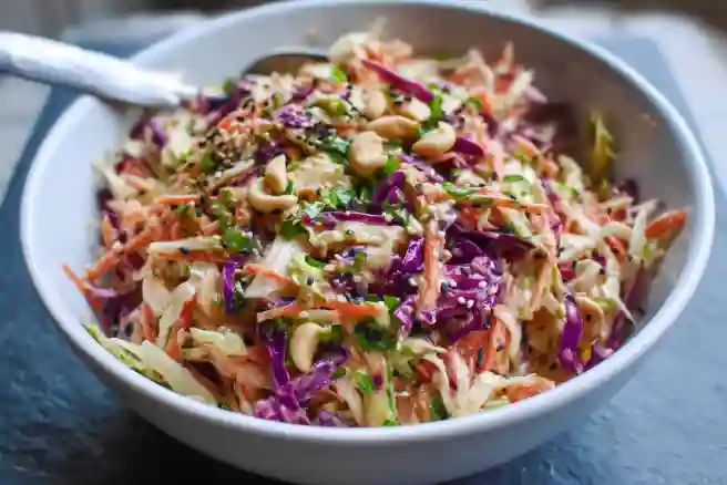 Asian Slaw with Sesame Ginger Dressing