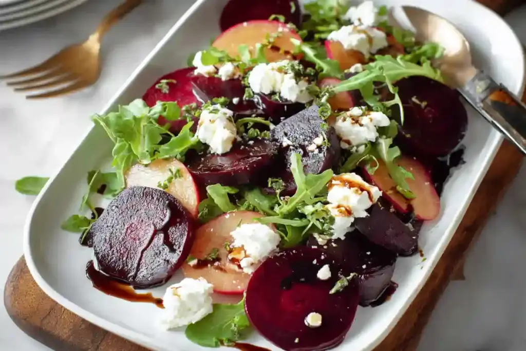 Beet Salad with Goat Cheese and Balsamic