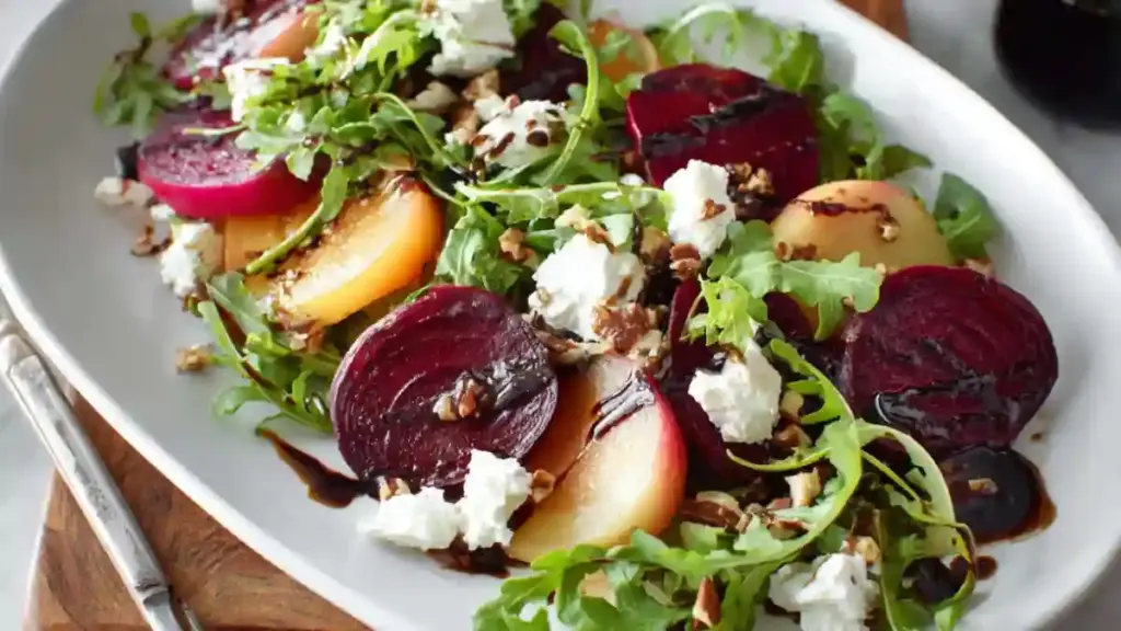 Beet Salad with Goat Cheese and Balsamic