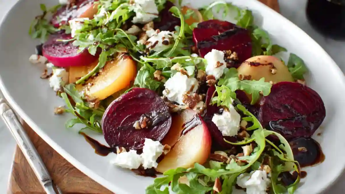Beet Salad with Goat Cheese and Balsamic