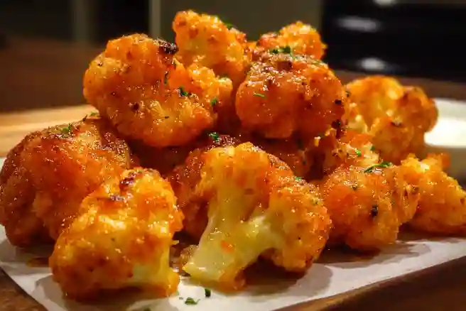 Buffalo Cauliflower Poppers