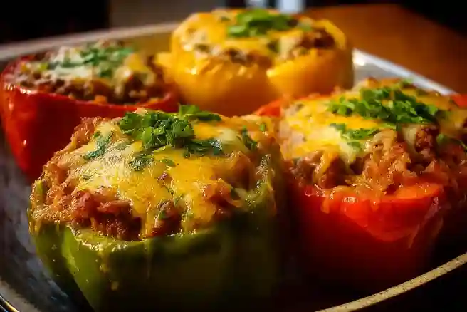 Cheesy Mexican Stuffed Peppers