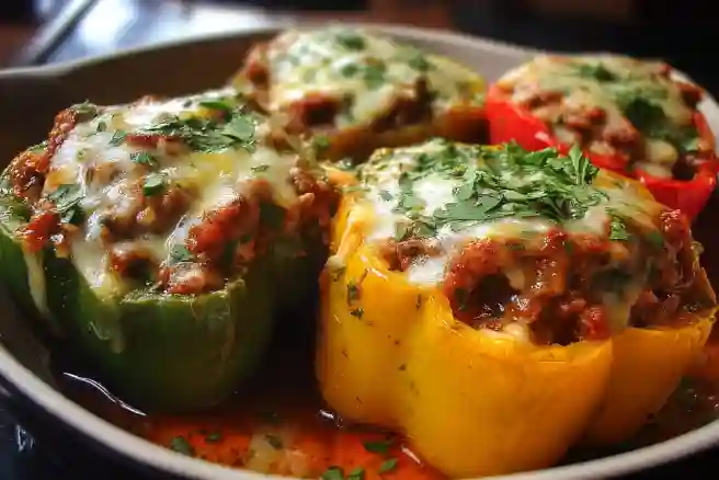 Cheesy Mexican Stuffed Peppers