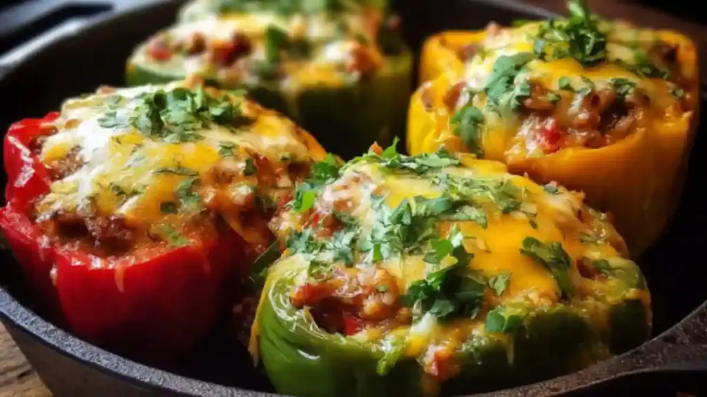 Cheesy Mexican Stuffed Peppers