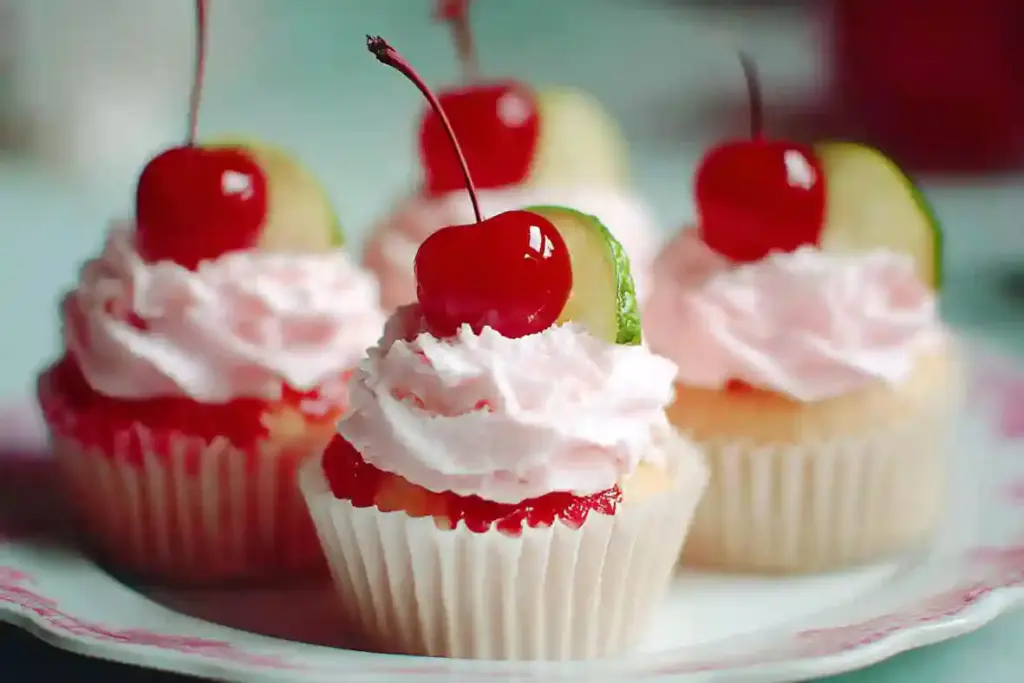 Cherry Limeade Cupcakes