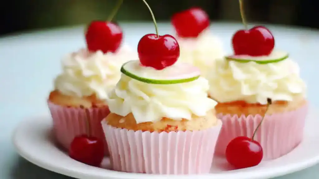 Cherry Limeade Cupcakes
