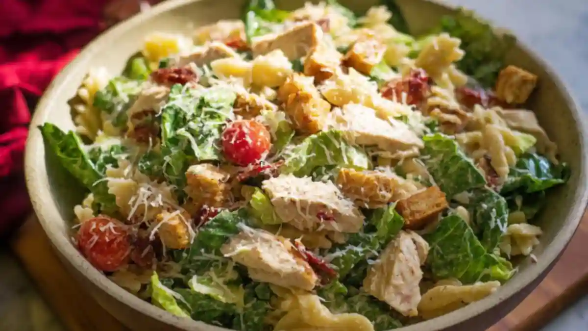 Chicken Caesar Pasta Salad