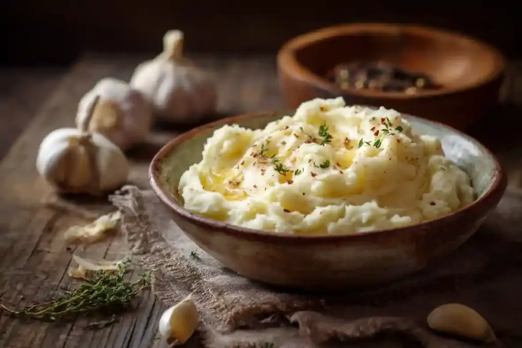 Creamy Mashed Potatoes with Garlic