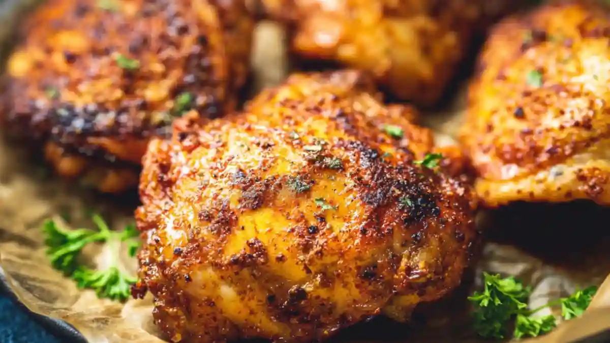 Crispy Air Fryer Chicken Thighs