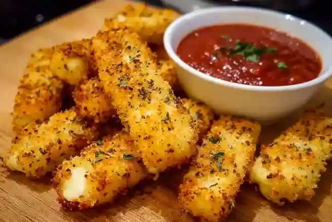 Crispy Baked Mozzarella Sticks