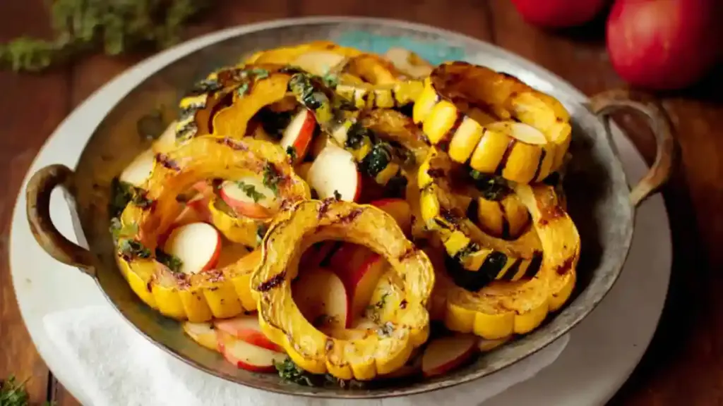 Delicata Squash and Apple Autumn Dish