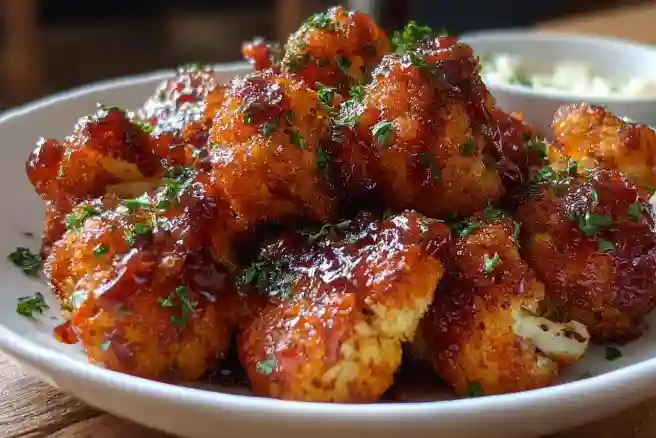 Easy BBQ Cauliflower Bites