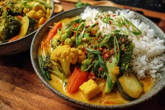 Easy Coconut Curry Veggie Bowls