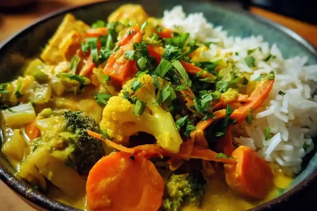 Easy Coconut Curry Veggie Bowls