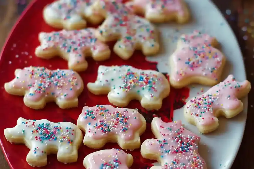 Frosted Circus Animal Cookies