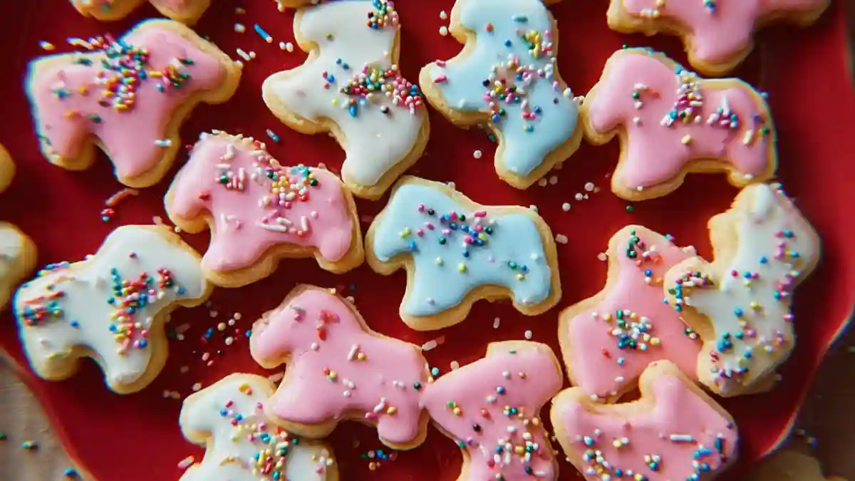 Frosted Circus Animal Cookies
