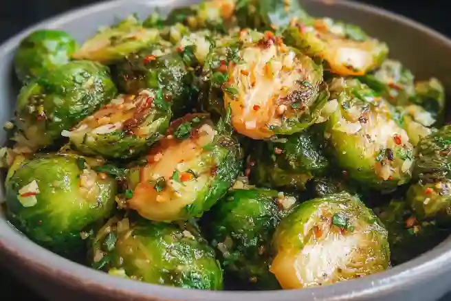 Garlic Butter Brussels Sprouts