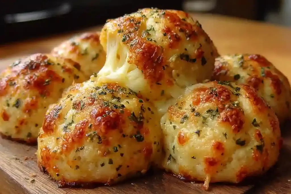 Cheesy Garlic Herb Bombs