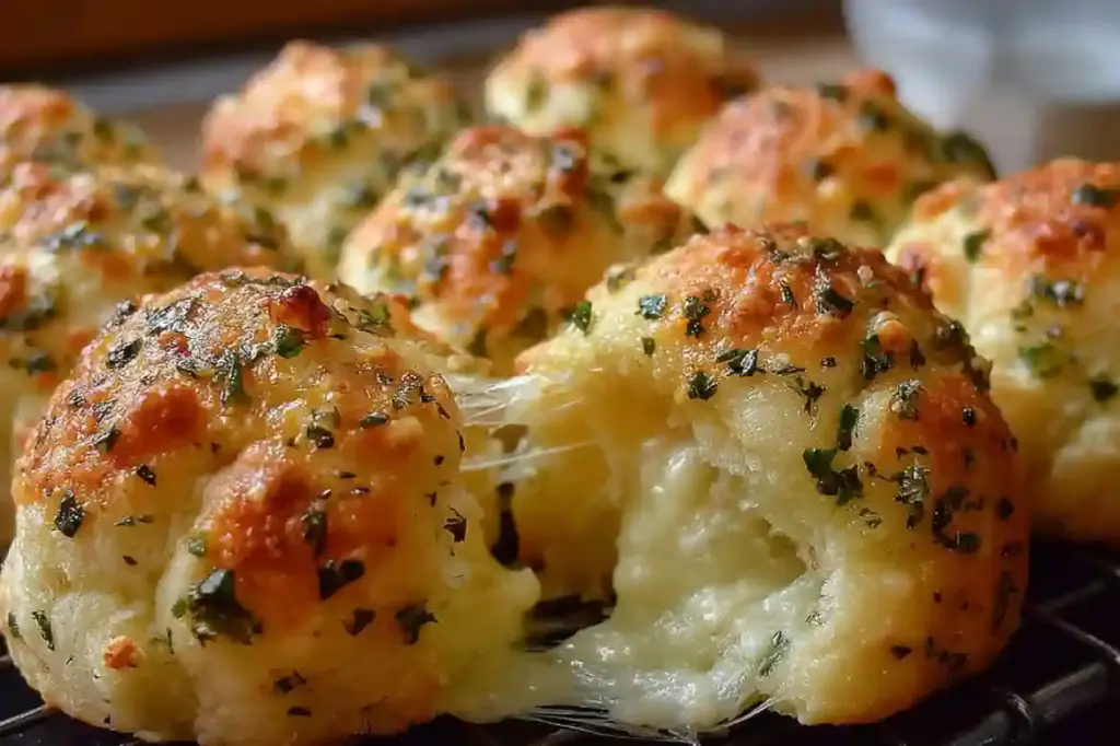 Cheesy Garlic Herb Bombs